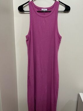 Beyond Yoga Magenta Midi Tank Dress
